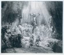 The Three Crosses by Rembrandt. 1653
