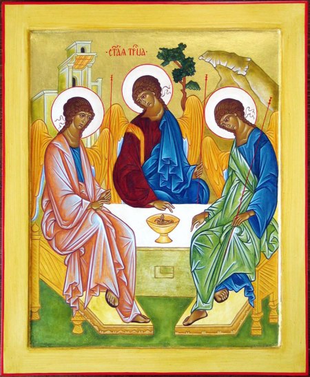 Trinity Icon based upon the original by Andrei Rublev, c. 1408-25